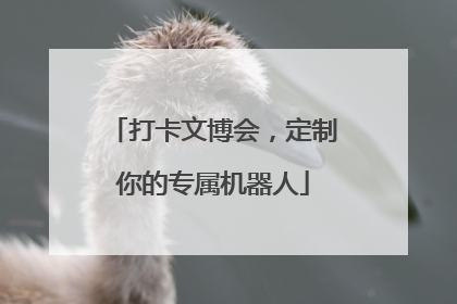 打卡文博会，定制你的专属机器人