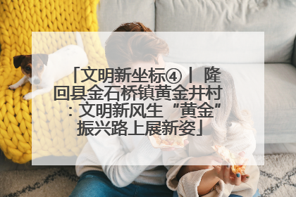 文明新坐标④丨 隆回县金石桥镇黄金井村：文明新风生“黄金” 振兴路上展新姿