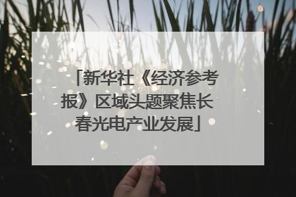 新华社《经济参考报》区域头题聚焦长春光电产业发展