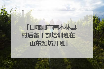 日喀则市南木林县村后备干部培训班在山东潍坊开班