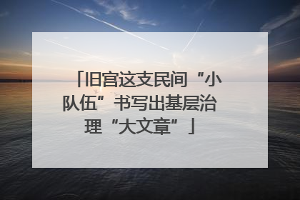 旧宫这支民间“小队伍”书写出基层治理“大文章”