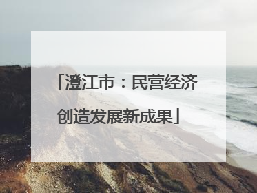 澄江市：民营经济创造发展新成果