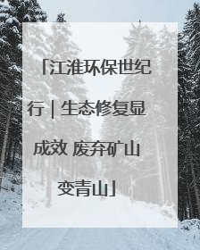 江淮环保世纪行｜生态修复显成效 废弃矿山变青山
