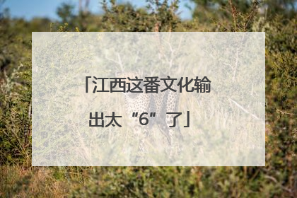 江西这番文化输出太“6”了