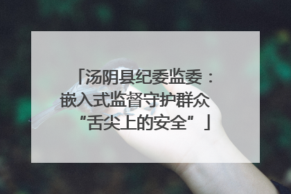 汤阴县纪委监委：嵌入式监督守护群众“舌尖上的安全”
