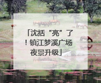 沈括“亮”了！镇江梦溪广场夜景升级