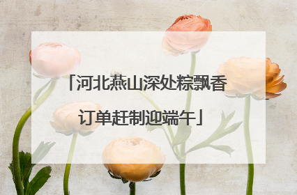 河北燕山深处粽飘香 订单赶制迎端午