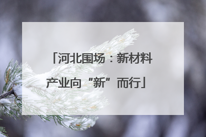 河北围场：新材料产业向“新”而行