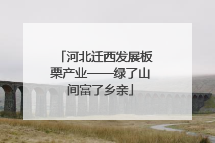 河北迁西发展板栗产业——绿了山间富了乡亲