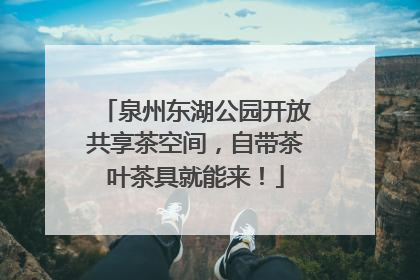 泉州东湖公园开放共享茶空间，自带茶叶茶具就能来！