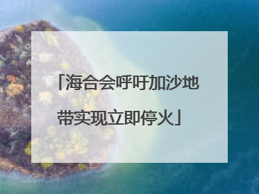 海合会呼吁加沙地带实现立即停火