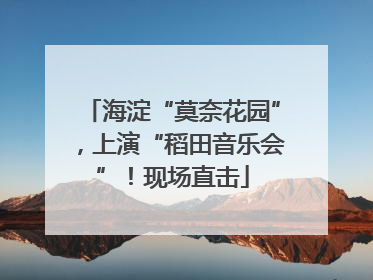 海淀“莫奈花园”，上演“稻田音乐会”！现场直击