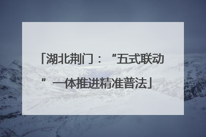 湖北荆门：“五式联动”一体推进精准普法
