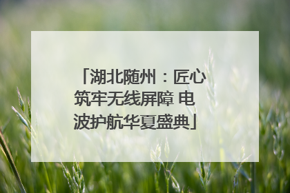 湖北随州：匠心筑牢无线屏障 电波护航华夏盛典