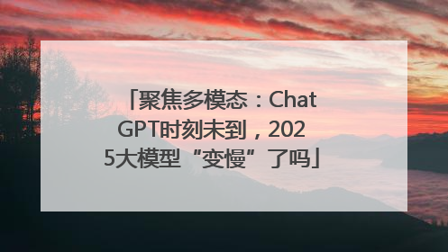 聚焦多模态：ChatGPT时刻未到，2025大模型“变慢”了吗