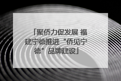 聚侨力促发展 福建宁德推进“侨见宁德”品牌建设
