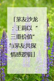 茅友沙龙：王莉以“三重价值”与茅友共探情感逻辑