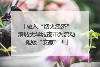 融入“烟火经济”，港城大学城夜市为流动摊贩“安家”！