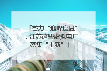 蓄力“迎峰度夏”，江苏这些虚拟电厂密集“上新”