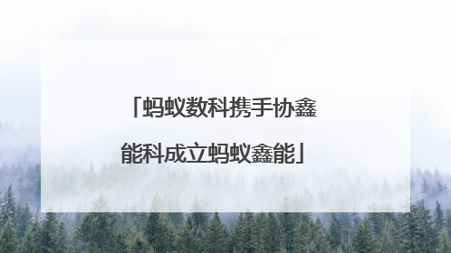 蚂蚁数科携手协鑫能科成立蚂蚁鑫能