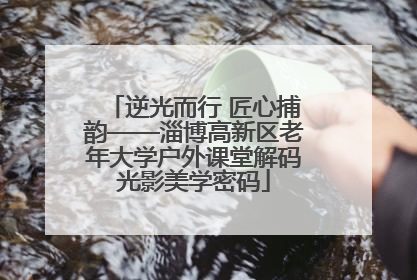 逆光而行 匠心捕韵——淄博高新区老年大学户外课堂解码光影美学密码
