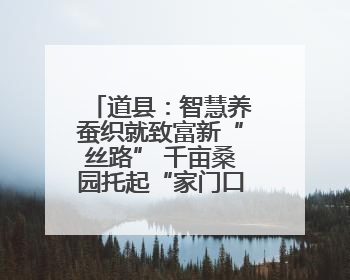道县：智慧养蚕织就致富新“丝路” 千亩桑园托起“家门口”的幸福