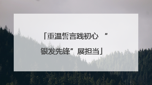 重温誓言践初心 “银发先锋”展担当