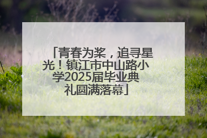 青春为桨，追寻星光！镇江市中山路小学2025届毕业典礼圆满落幕