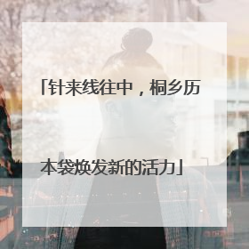 针来线往中，桐乡历本袋焕发新的活力
