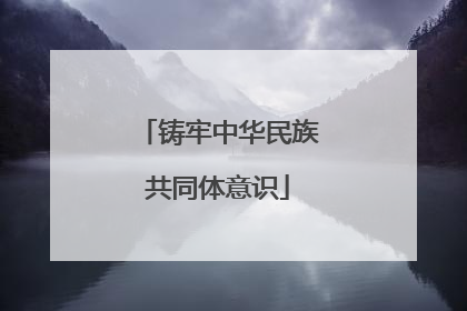 铸牢中华民族共同体意识