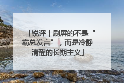 锐评｜刷屏的不是“霸总发言”，而是冷静清醒的长期主义