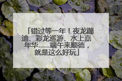 错过等一年！夜龙蹦迪、彩龙巡游、水上嘉年华……端午来顺德，就是这么好玩