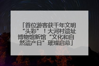 首位游客获千年文明“头彩”！大河村遗址博物馆新馆“文化和自然遗产日”璀璨启幕