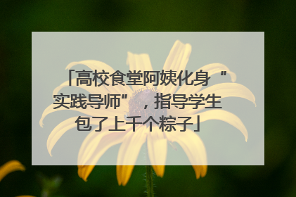高校食堂阿姨化身“实践导师”，指导学生包了上千个粽子