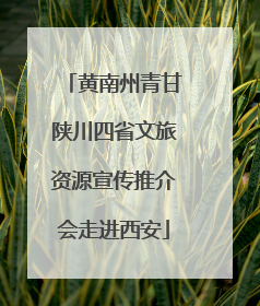黄南州青甘陕川四省文旅资源宣传推介会走进西安