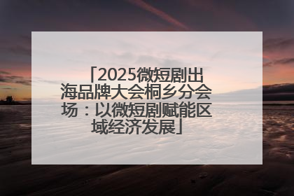 2025微短剧出海品牌大会桐乡分会场：以微短剧赋能区域经济发展
