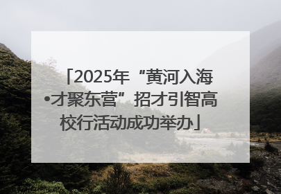 2025年“黄河入海•才聚东营”招才引智高校行活动成功举办