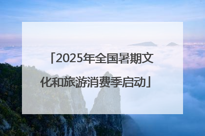 2025年全国暑期文化和旅游消费季启动