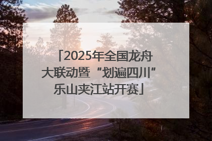 2025年全国龙舟大联动暨“划遍四川”乐山夹江站开赛