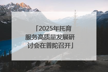 2025年托育服务高质量发展研讨会在普陀召开