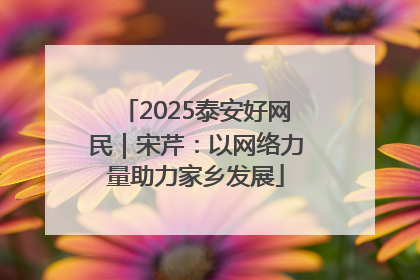 2025泰安好网民｜宋芹：以网络力量助力家乡发展