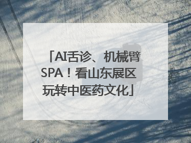 AI舌诊、机械臂SPA！看山东展区玩转中医药文化